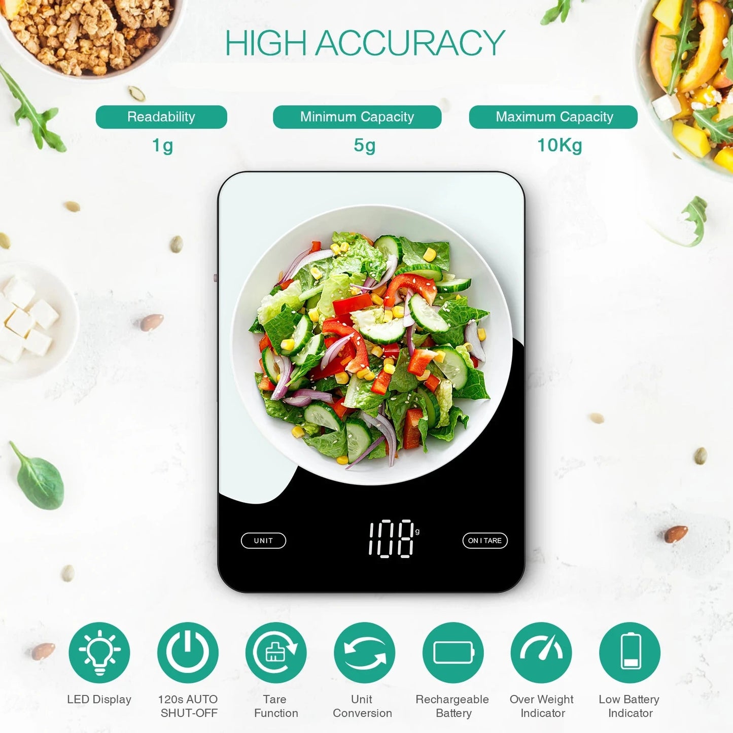 Digital Food Scale with Nutrition Calculator