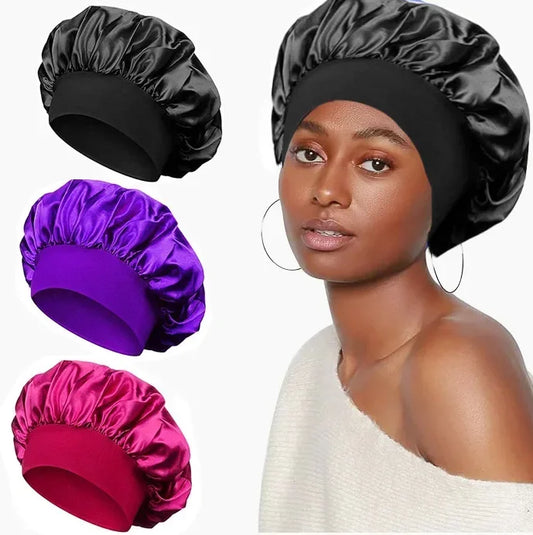 Large Satin Silk Bonnet