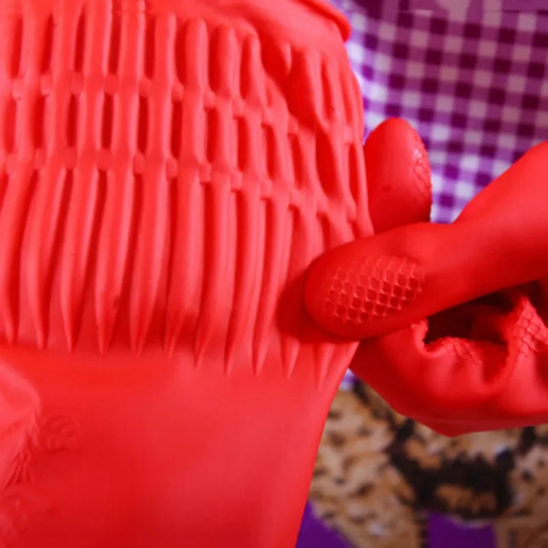 Flexible Rubber Cleaning Gloves